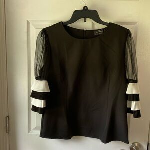 Beautiful mixed material blouse